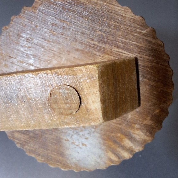 Old Vintage Wood Springerle Cookie Roller Pineapple Made in US Zone Germany 9" - Picture 11 of 12